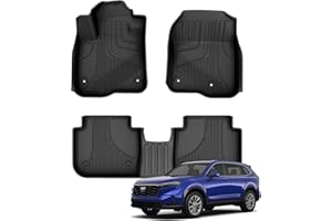 TTX LIGHTING Floor Mats for Honda CR-V CRV 2023 2024 All Models Include Hybrid Models, Front and Rear Row Liner Automotive Floor Mats All Weather Protection Mat Black.