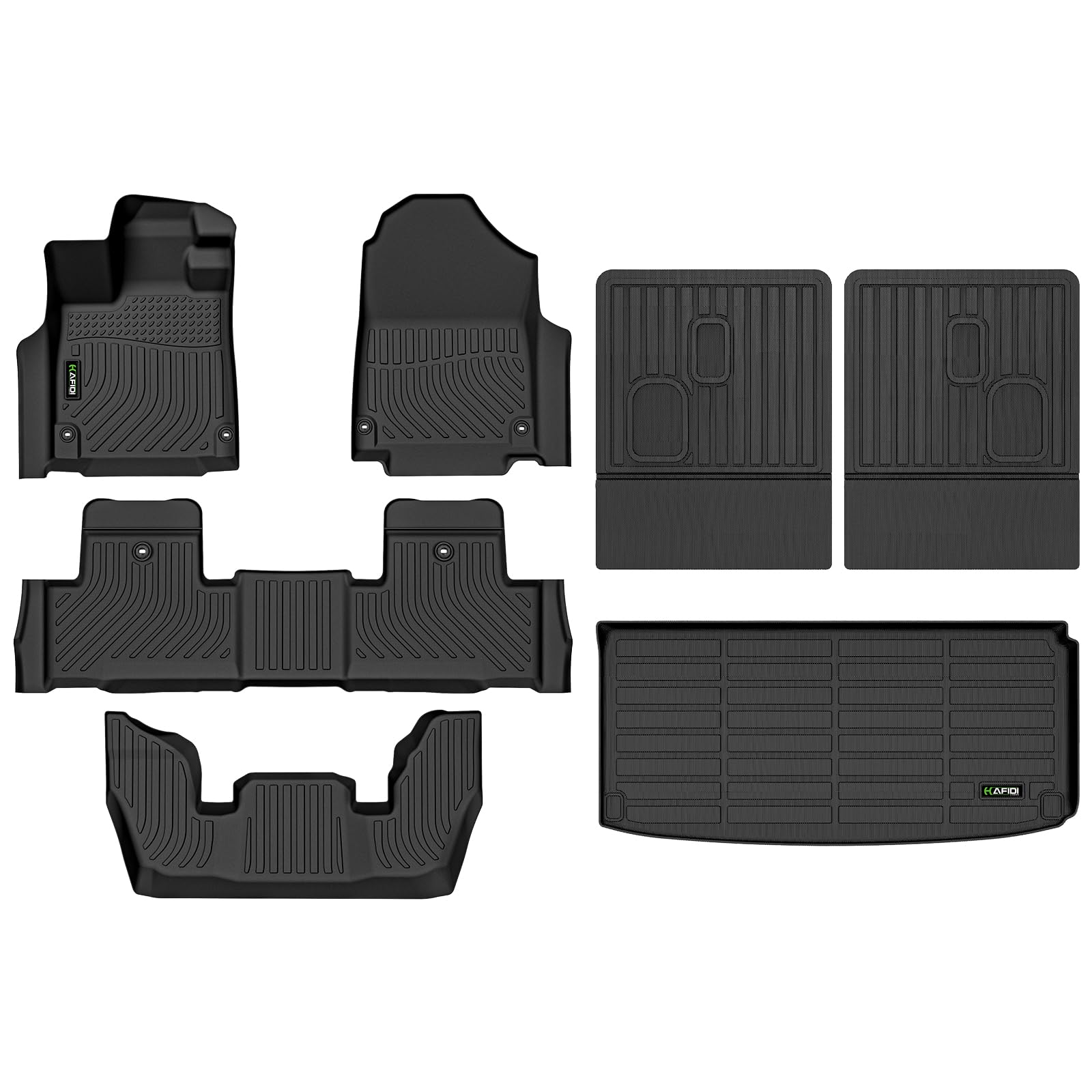 Photo 1 of HAFIDIFloor Mats & Cargo Liner with Seatback Cargo Set Fit for Acura MDX 2022-2025 All Weather Protection TPE Anti-Slip Car Full Set MDX Floor Liners Custom Accessories - Black