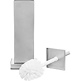 Amazon Basics Bathroom Accessory Collection Classic Square Toilet Brush Holder, Small