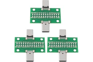 Micro Traders 3pcs USB-C Male to Female Test Board for USB Data Line Testing and DIY Electronic Products