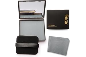 Erinde Oil Blotting Sheets for Face with Mirror and Puff, 200 Sheets Oil Blotting Paper for Oily Skin, Face Oil Absorbing Sheets, Natural Oil Control Film, Absorb Excess Oil, Bamboo Charcoal