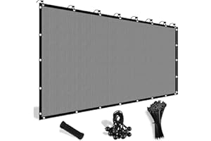 Shade&Beyond 90% Sun Shade Cloth with Grommets, 8X8 FT Pergola Shade Cover Canopy, Mesh Tarp Sun Screens for Patio, Outdoor, 