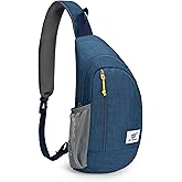 SKYSPER Sling Bag RFID Crossbody Sling Backpack Cross Body Shoulder Travel Bag Hiking Daypack for Women Men(Blue)