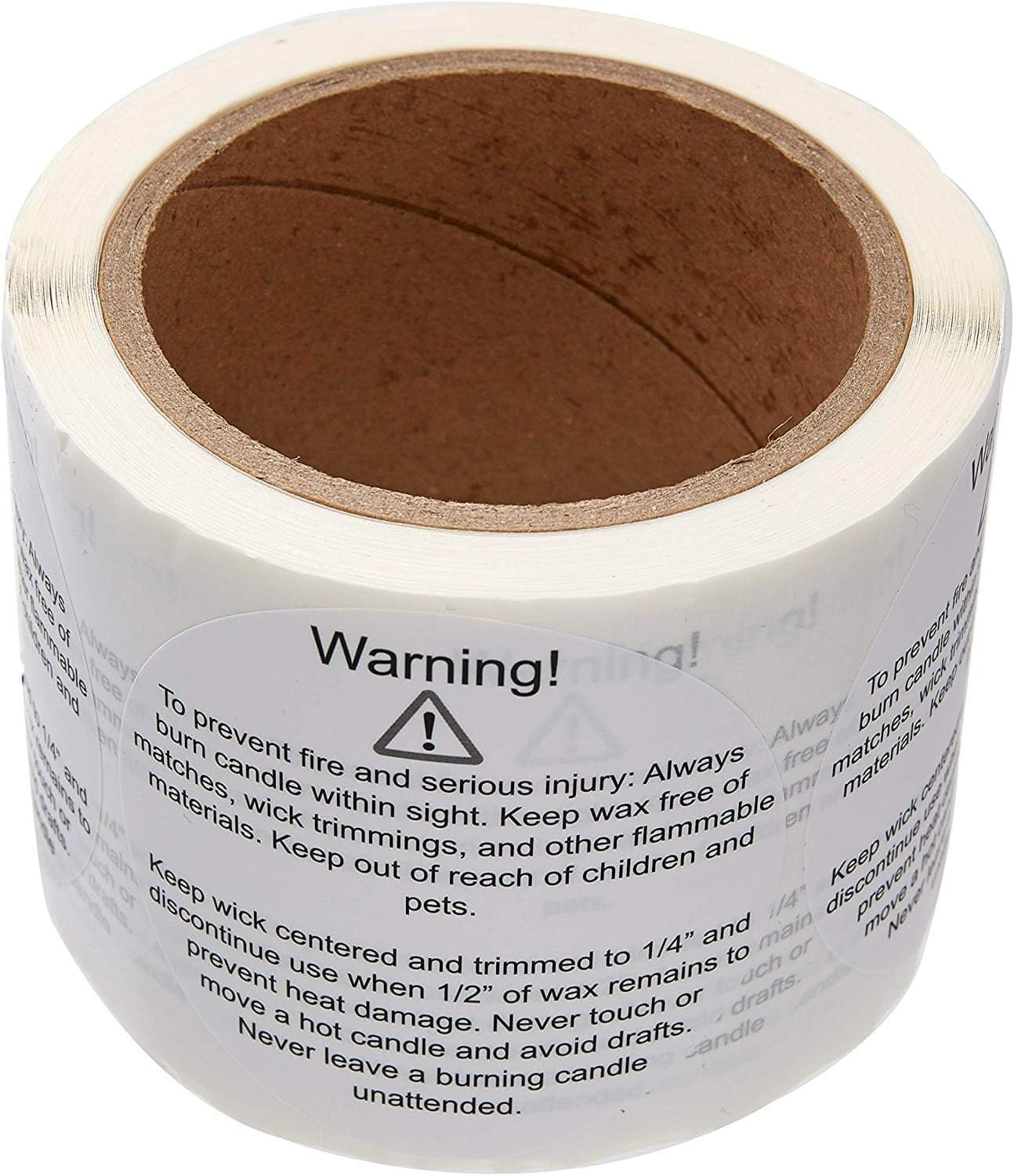 Candle Warning Labels Stickers for Large Jars Containers 3