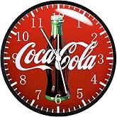 12 Inches Glass Face Non-Ticking Cola Wall Clock Nice Gift D&eacute;cor G157 | Large Clear Glass Face, Silent Non-Ticking, Nice for Gift or D&eacute;cor, G157
