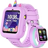 Smart Watch for Kids Girls Gift Age 3-12 with 39 Games Alarm Clock Camera Video Music Player Pedometer Flashlight 12/24 hr HD Touch Screen Kids Smart Watch Birthday Toys for 4 5 6 7 8 9 10 Year Olds