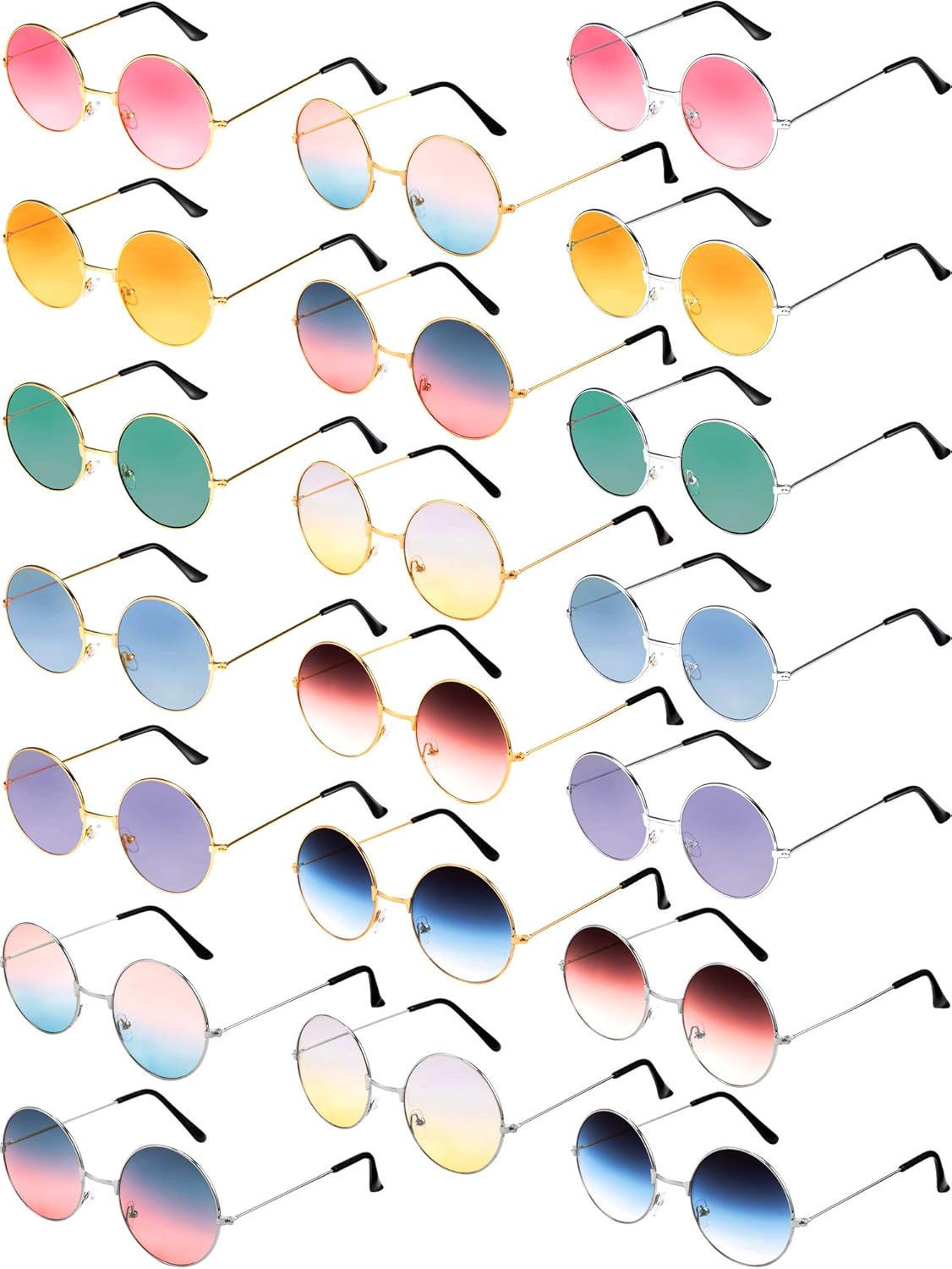 round colored glasses