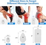 LiteTour 20 Pieces TENS Electrodes 3.5mm Snap Small Medium Large Pads view 3