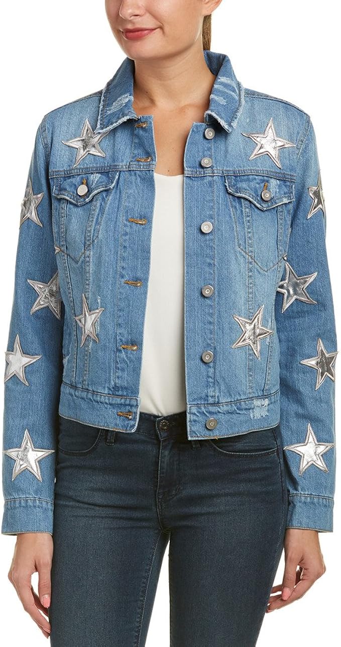 bagatelle star patch denim jacket