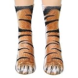 FreeNFond Funny Animal Paw Socks Gag Gifts for