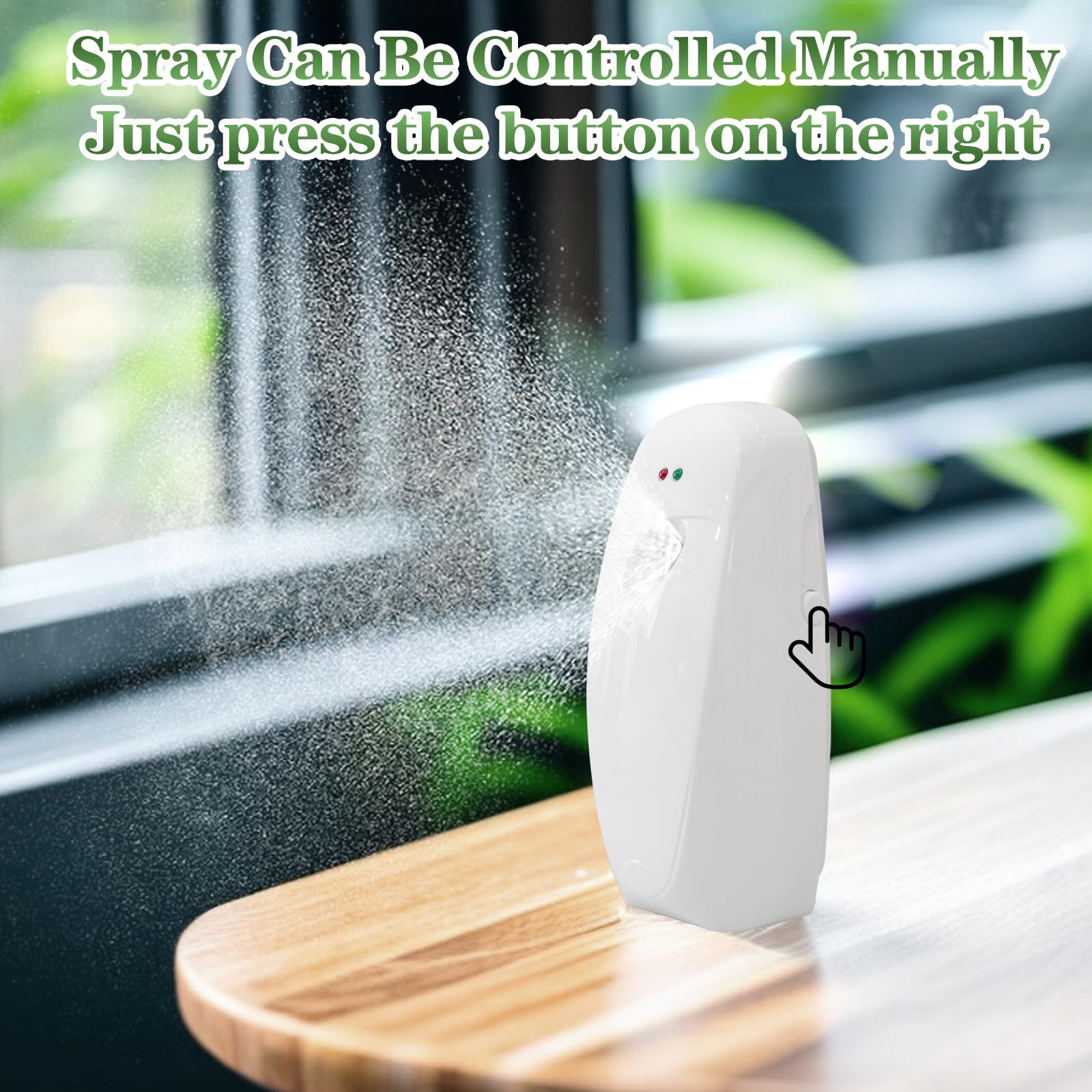 Automatic Air Freshener Dispenser 2-Pack,Histely Auto Air Freshener Spray Dispenser Wall Mounted or Free Standing Battery Powered w/Interval Spray Setting for Commercial & Home Use,No Drilling(White)