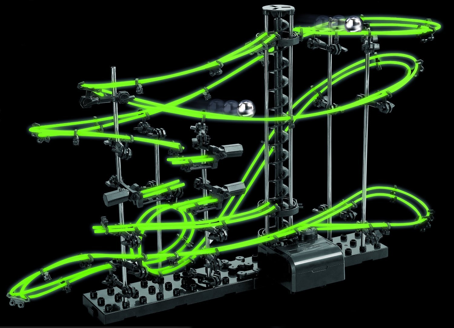 Glow In The Dark Marble Run Space Rail Race 10 000mm Track Construction