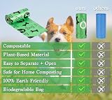 Nineaccy Biodegradable Dog Poo Bags with Holder 240 Large 9x13in Corn Starch view 7