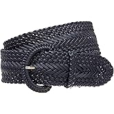2 Inch Wide Hand Made Soft Metallic Woven Braided Round Belt
