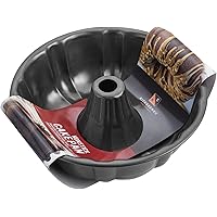 KITESSENSU 9 inch Non-Stick Cake Pans, 12 Cups Premium Fluted Cake Pans for baking, Heavy Duty Carbon Steel Tube Pan Baking M