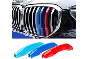 IIKSDII Front Grill Insert Trim Strips for 2019-2022 G07 X7 7-Beam Exact Fit Cover Accessories Sport Style 3pcs