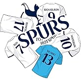 Desert Cactus Tottenham Hotspur Spurs Sticker Decal Sheet Vinyl Football Soccer Premier League Laptop Water Bottle Car Scrapbook (Type 2-2 Player)