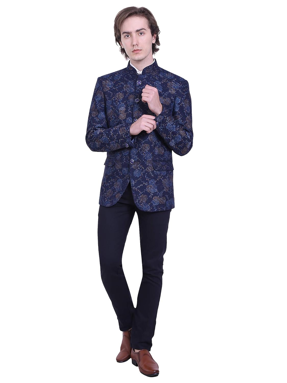 jodhpuri blazer with jeans