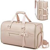 Garment Duffle Bags for Travel,Moulyan Convertible Garment Bag with Shoe Compartment,3 in 1 Waterproof Travel Suit Bag with Shoulder Strap for Women