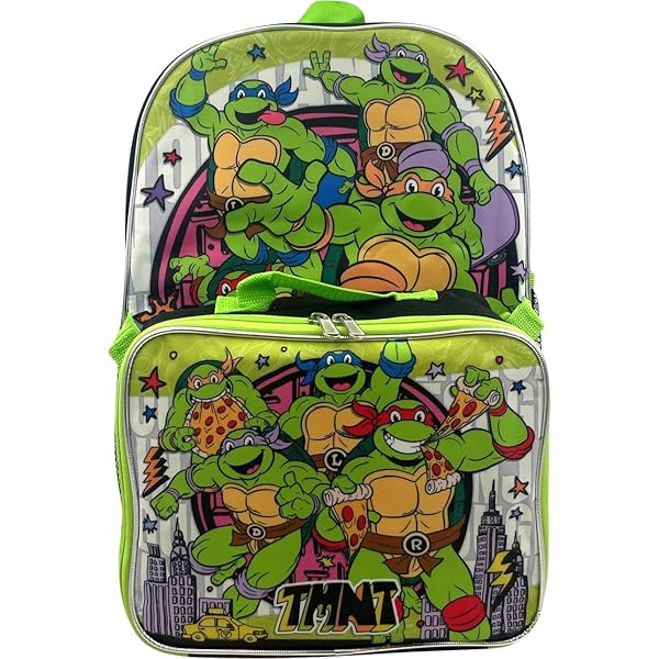 Amazon.com: Ninja Turtles Clear Backpack with Lunchbox Set for