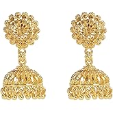 Efulgenz Indian Earrings for Women Jhumka Jhumki Earrings Earring Set Indian Jhumka Jhumki Earring Set Indian Bridal Jewelry for Wedding Bollywood Fashion Jewelry