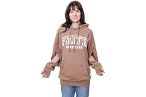 MANDMCARES Dialysis Sweatshirts with Arm Zipper Hemodialysis Two Way Arm Zippers Easy Access to Fistula Port and Line for Men and Women