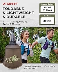 UTOBEST 150ml Soft Flask, 2 Pack Flexible TPU