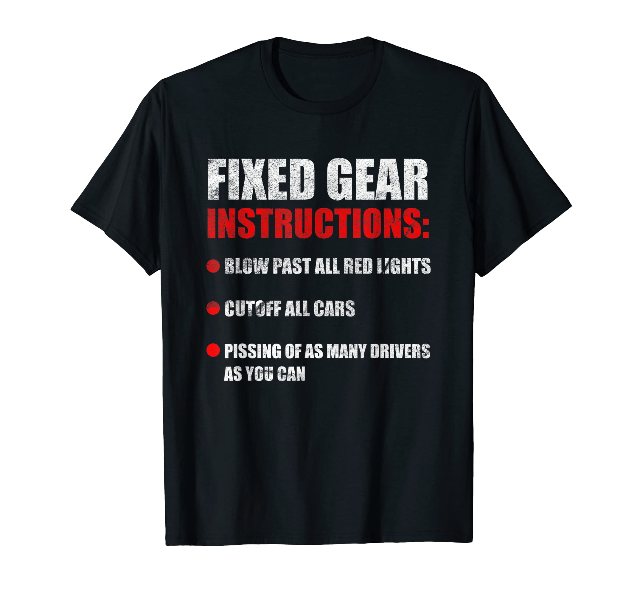 Fixed-Gear Instructions | Fixie and Single Speed Bikes T-Shirt