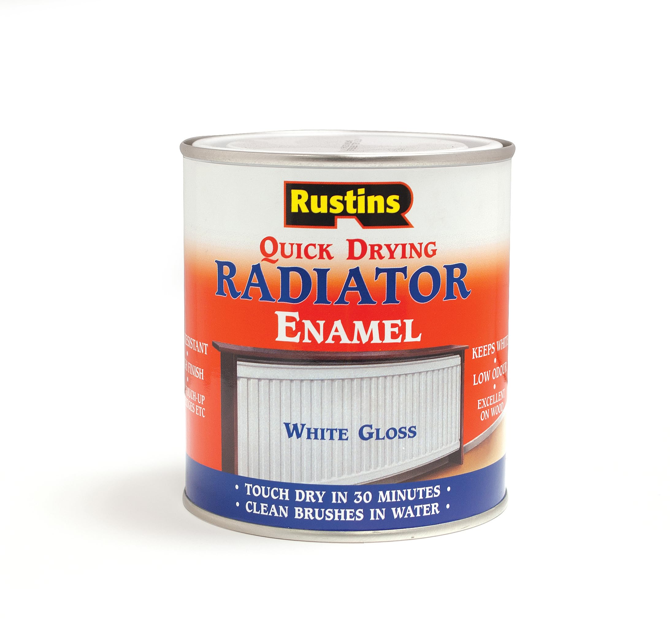 Rustins Quick Drying Radiator Enamel Gloss 1Lโ Durable, Long-Lasting Finish for Radiators that Stands The Test of Time โ image 1