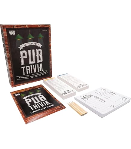 Talking Tables Pub Quiz Gioco Da Tavolo | Carte Domande E Poster Per Serate In Compagnia +16 Anni