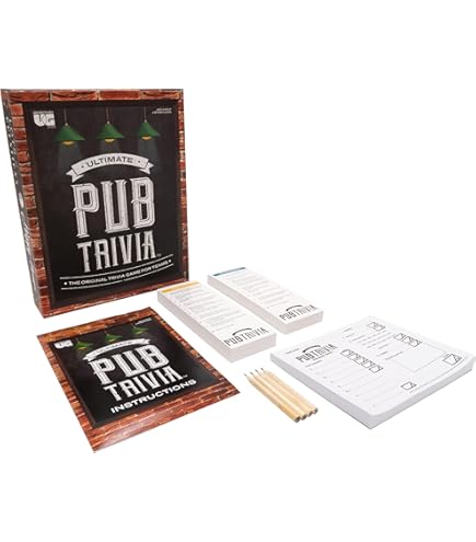 Talking Tables Pub Quiz Gioco Da Tavolo | Carte Domande E Poster Per Serate In Compagnia +16 Anni