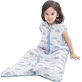 TADO MUSLIN Baby Sleep Sack 2-4 T Boys & Girls Wearable Blanket 100% Organic Cotton 0.5 TOG Toddler Sleeping Sack 2- Way Zipper X-Large