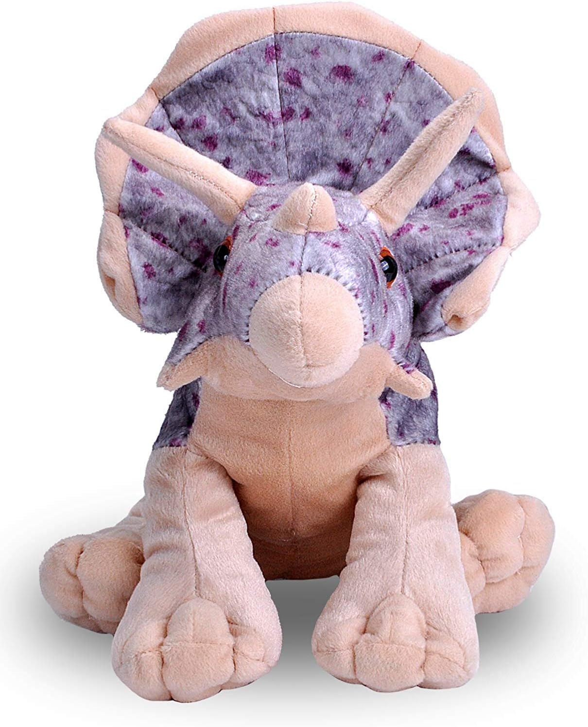 Wild Republic Triceratops Plush, Dinosaur Stuffed Animal, Plush Toy, Gifts for Kids, Cuddlekins 12", Multicolor, Model:10960