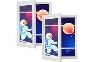 SANGMUCEN 2-Packs Kids Art Frame, 10x12.5 Artwork Picture Frames Changeable, Front Opening Picture Display Frames Holds 150, 