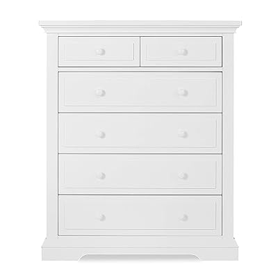 Buy Evolur Parker White Tall Chest of Drawers at Ubuy Oman