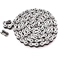 KHE BMX Singlespeed Chain 1/2" x 1/8" 112 Links only 0.85lbs with Chain Lock White