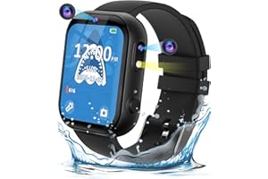 Eastonec Kids Smart Watch Waterproof Dual Camera Toy Gifts for Boys Age 8-10 Christmas Stocking Stuffers for Kids 3 4 5 7 9 6 8 Year Old Girl Birthday Gift Ideas