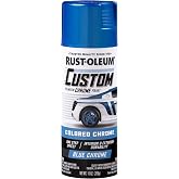 Rust-Oleum Automotive Custom Lacquer Spray Paint, Blue Chrome | Fast-Drying Lacquer | Long-Lasting Protection | Great Coverage | Extra Durable Finish | Retouch Anytime