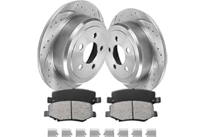 funire Rear Brake Kit, Brake Rotors and Brake Pads Compatible with 2008-2012 Jeep Liberty, 2007-2011 Dodge Nitro|Automotive Replacement Brake Kit|316mm(12.4in)|53044 & D1274-8390|Rear Brake Rotors