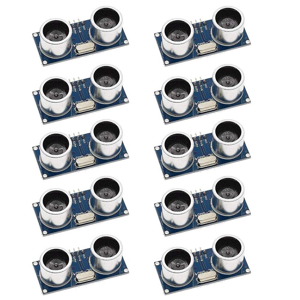 ALMOCN 10pcs HC-SR04 Ultrasonic Sensor Distance Module for Robot XBee ZigBee by ElecRight