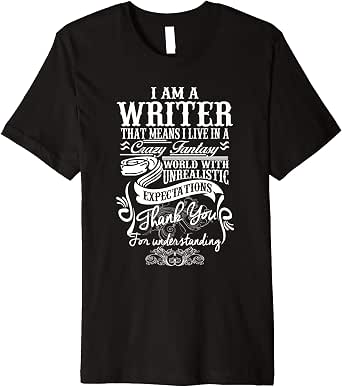 writers t shirts
