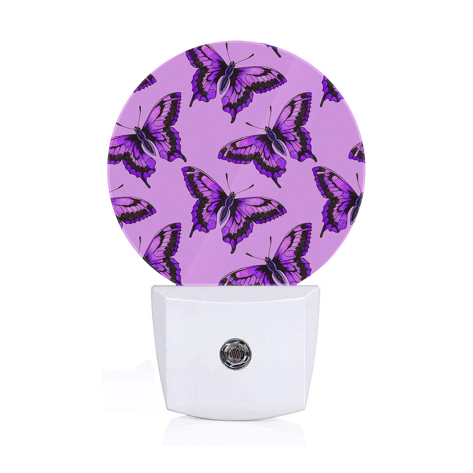 Axayaz Purple Butterflies Night Light Moths Animal