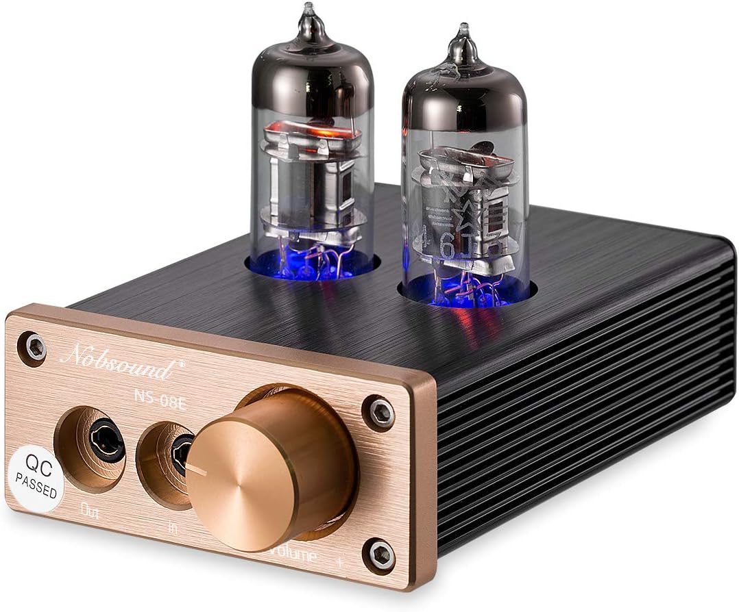 Nobsound NS08E Vacuum Tube Headphone Amplifier HiFi Valve Headphone