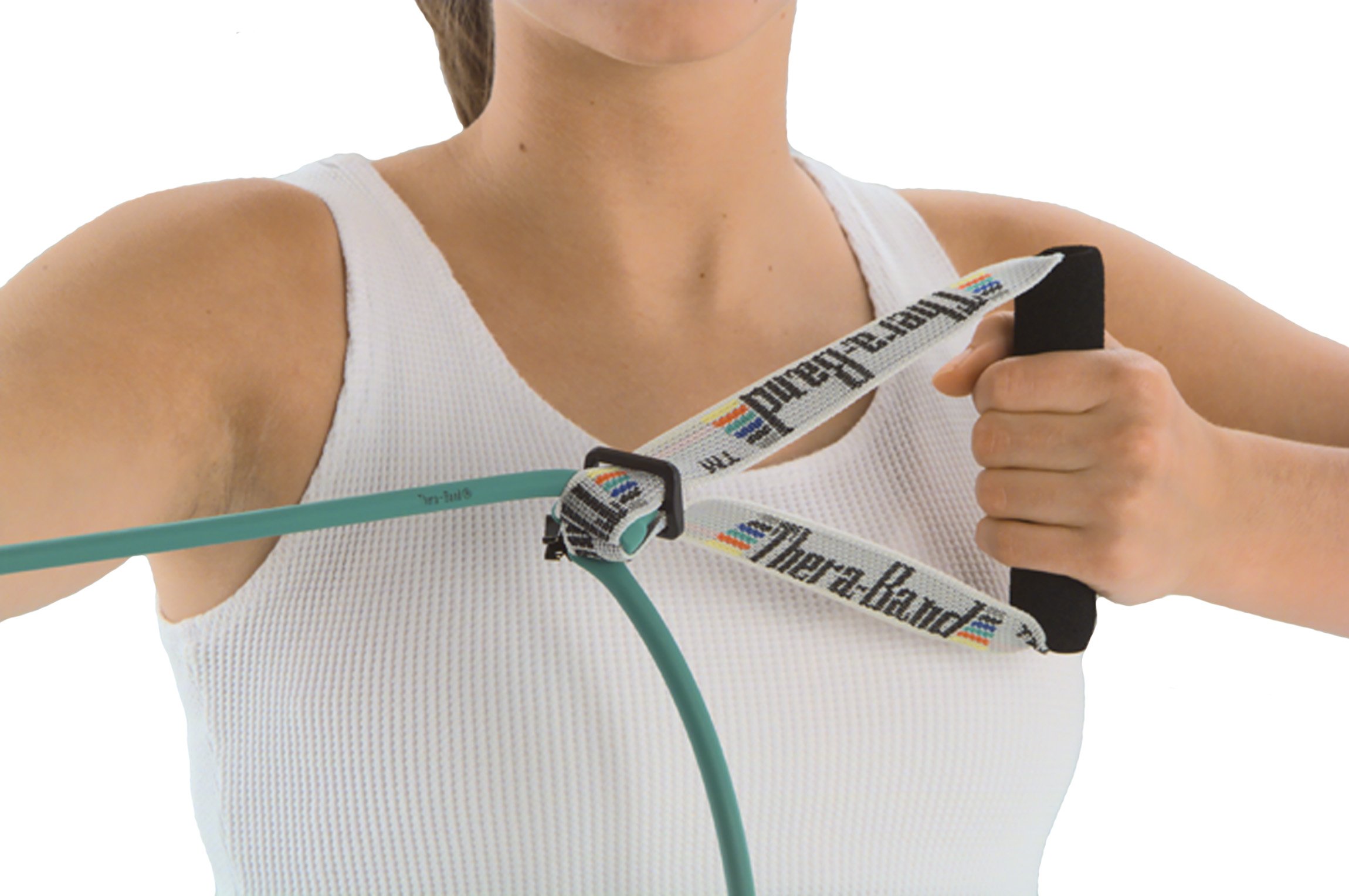 TheraBand Elastic Resistance Bands and Tubing Overdoor Accessories Kit