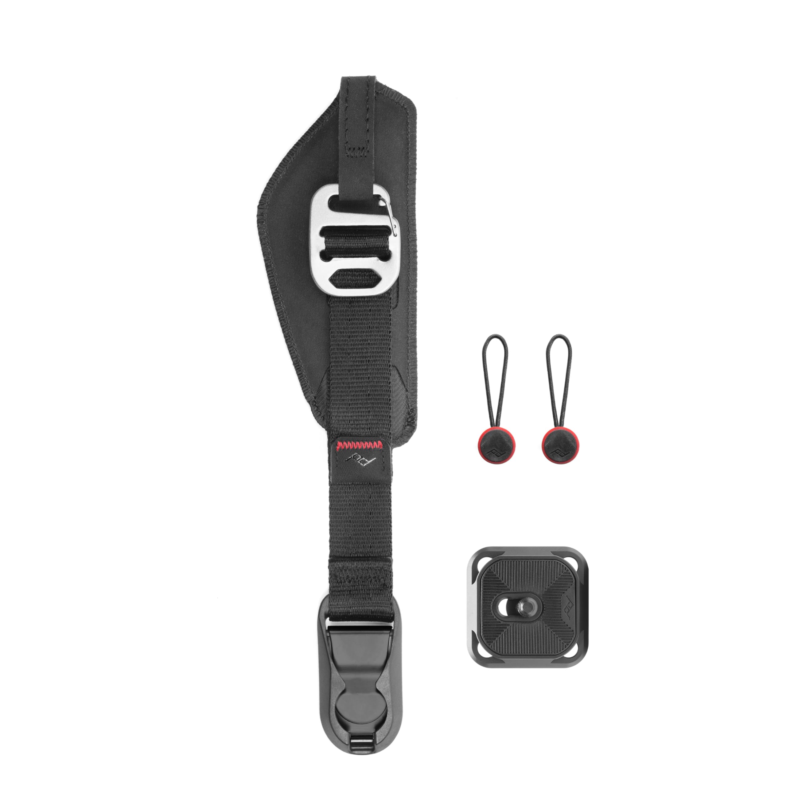 Peak Design Clutch Camera Hand Strap, Compatible with Any DSLR or SLR Body, Small, Sleek and Durable, Quick Release, Adjustment and Connection, Camera Straps for Photographers, 90 kg Capacity