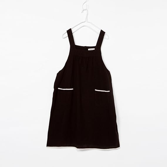 Amazon Co Jp サマンサモスモス Sm2 綿麻エプロンワンピース チャコールグレー M 服 ファッション小物