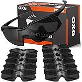 OXG 12 Pack Safety Glasses, ANSI Z87.1 Impact Resistant Anti-Scratch Safety Goggles for Men Women Youth