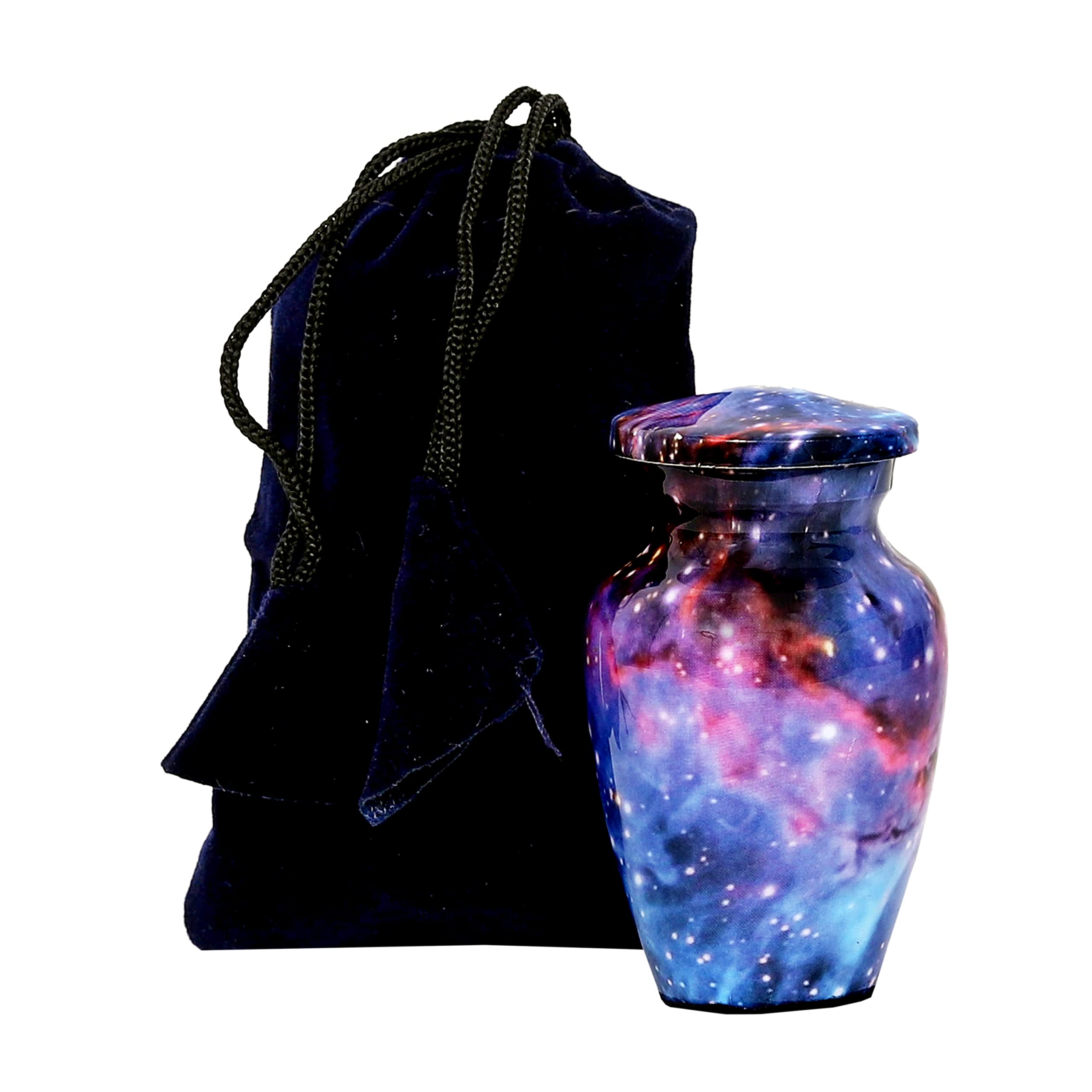 HLC Cosmic Galaxy Mini Keepsake Urn - Affordable (3 cu.in)