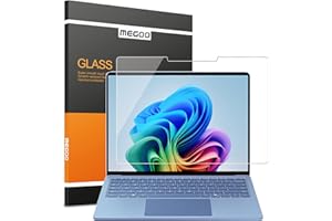 Megoo Screen Protector for Microsoft Surface Laptop 7 (2024, 13.8 Inch) - Tempered Glass, Easy Installation, Scratch Resistan