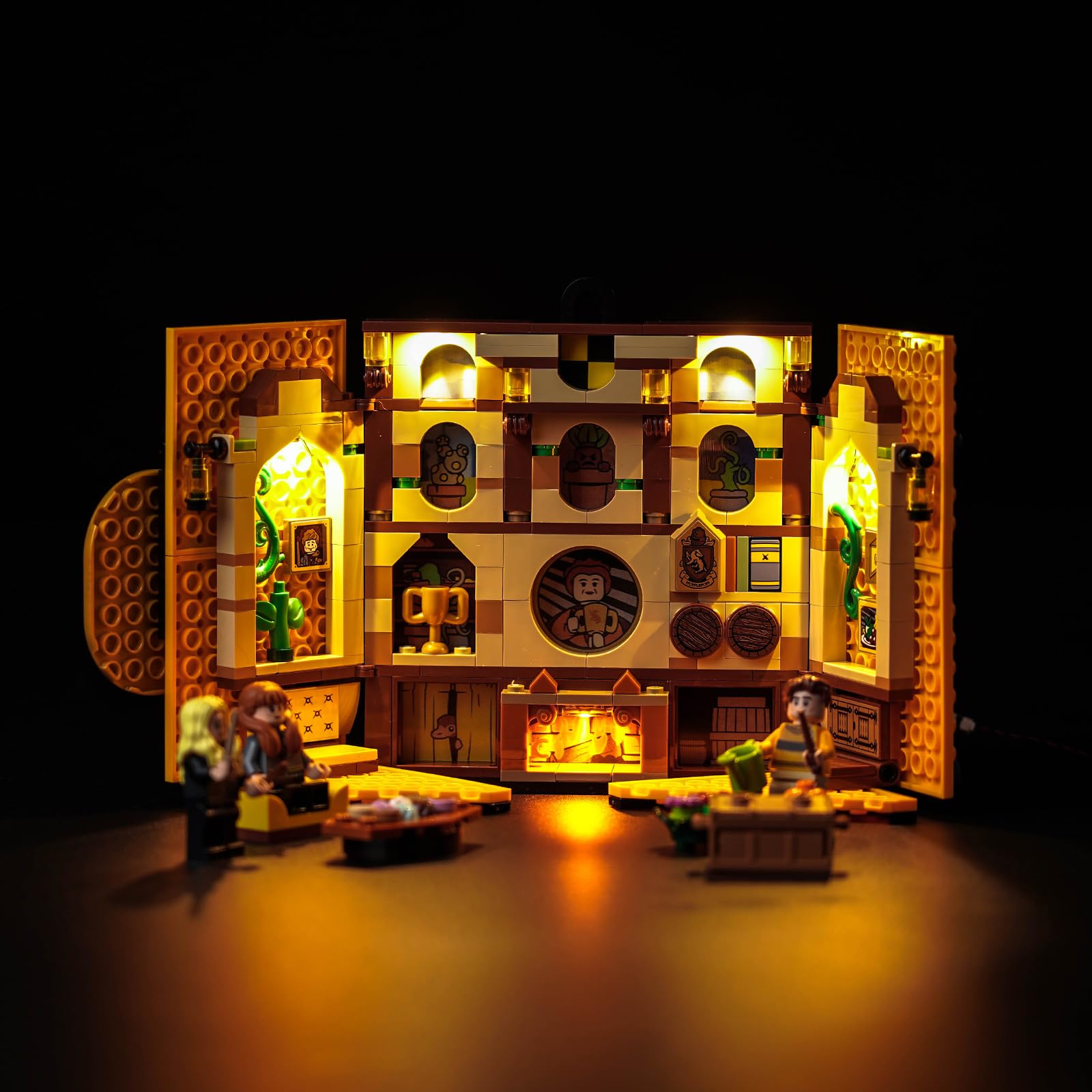 Light Kit for Lego Hufflepuff House Banner, Lighting Set for Lego 76412 Hufflepuff House Banner - Not Include Models, Just Light Kit (76412-Hufflepuff) — image 1